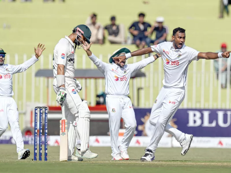 ayub shakeel rescue pak in bd test ayub shakeel rescue pak in bd test