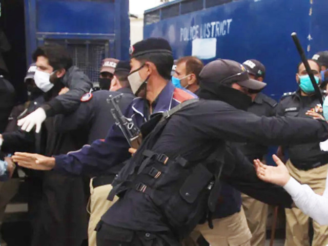 nine cops injured in clash with truckers nine cops injured in clash with truckers