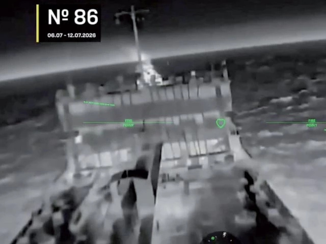 a vessel seen in this screengrab is taken from undated drone footage which ukrainian authorities said showed an attack on a russian vessel at sea photo reuters a vessel seen in this screengrab is taken from undated drone footage which ukrainian authorities said showed an attack on a russian vessel at sea photo reuters