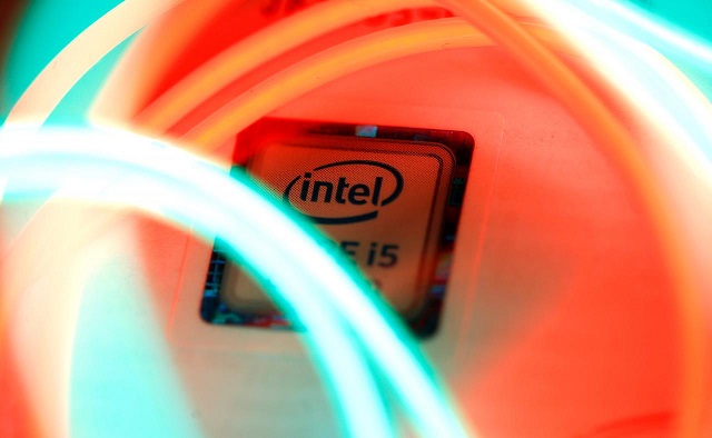 intel logo is seen behind led lights in this illustration taken january 5 2018 photo reuters