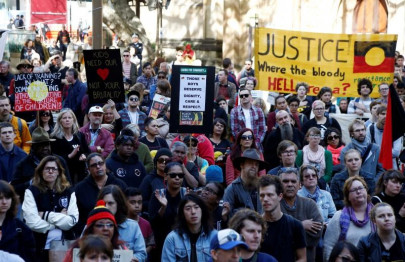 thousands protest invasion day on australia s national day