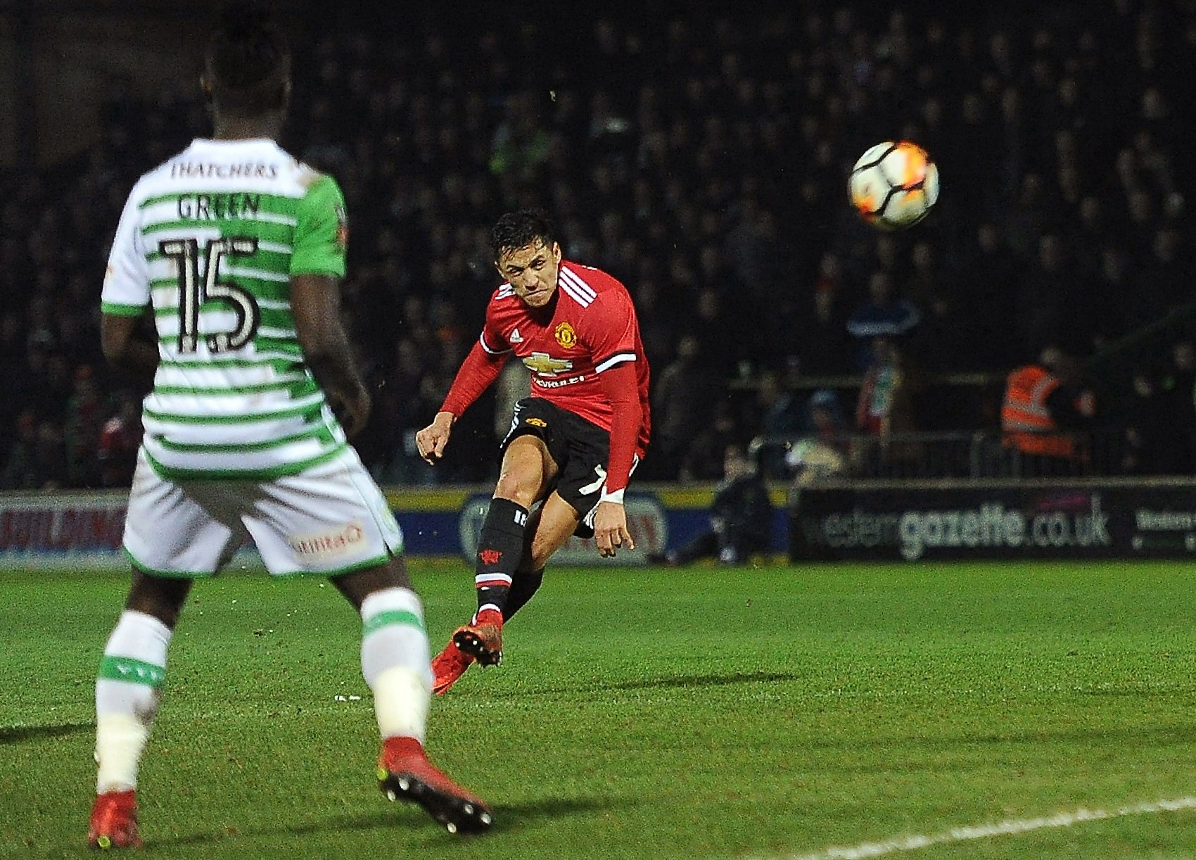 sanchez has been given united s iconic number seven shirt and impressed on his first outing wearing it photo afp