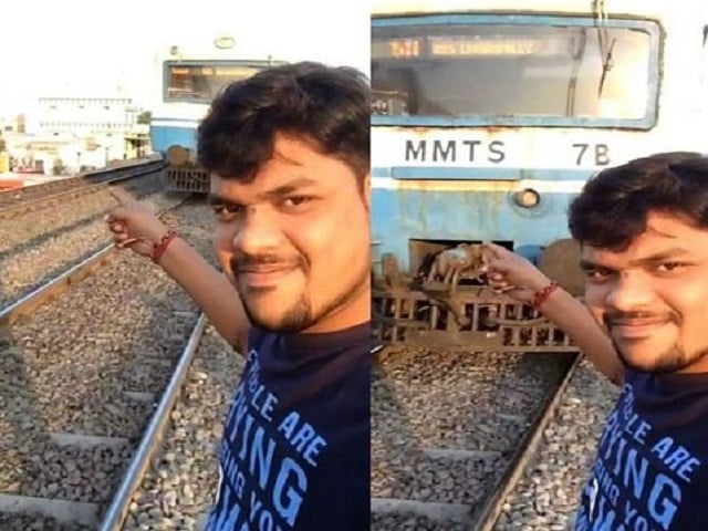 quest for perfect selfie with train sends indian boy to hospital
