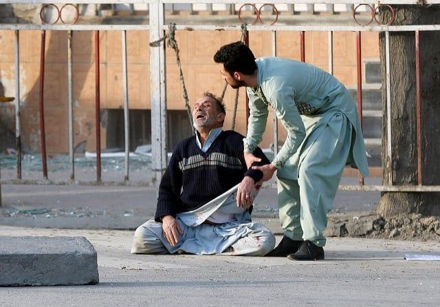 a man reacts after hearing his son was killed during a car bomb attack in kabul afghanistan january 27 2018 reuters omar sobhani a man reacts after hearing his son was killed during a car bomb attack in kabul afghanistan january 27 2018 reuters omar sobhani