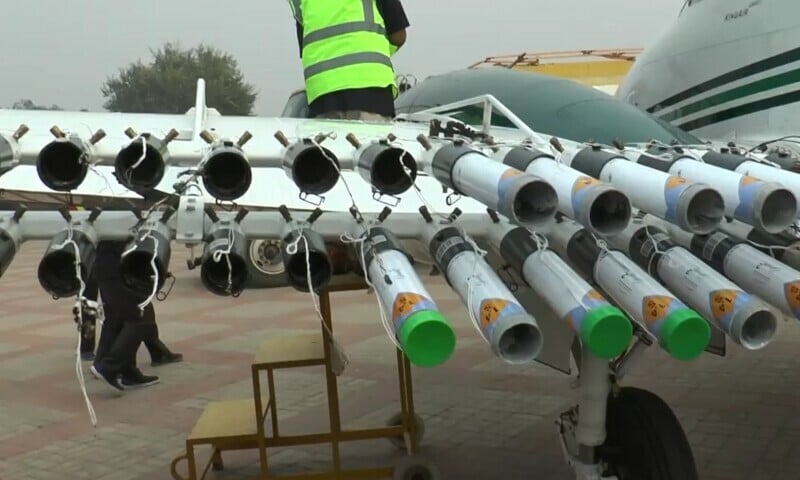 a photo of the plane used in the cloud setting endeavour in lahore on saturday photo punjab government