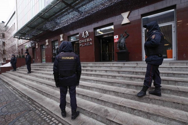 russian interior ministry officers gather outside a building which houses the office of the anti corruption foundation led by opposition leader alexei navalny before a rally for a boycott of a march 18 presidential election in moscow russia january 28 2018 photo reuters russian interior ministry officers gather outside a building which houses the office of the anti corruption foundation led by opposition leader alexei navalny before a rally for a boycott of a march 18 presidential election in moscow russia january 28 2018 photo reuters