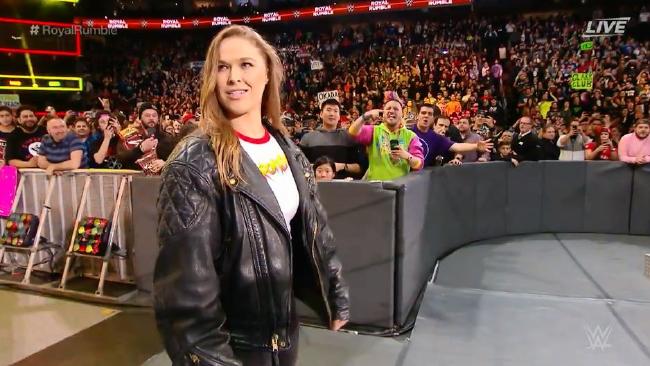 rousey made her appearance during the recently held royal rumble event photo courtesy supplied