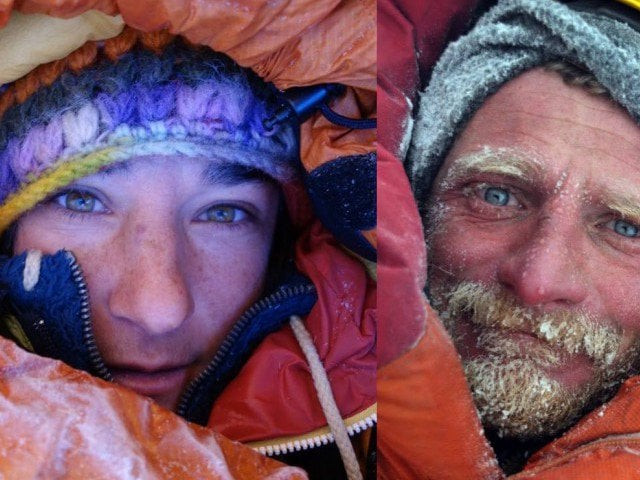 french climber elisabeth revol and polish mountaineer tomek mackiewicz photo file french climber elisabeth revol and polish mountaineer tomek mackiewicz photo file