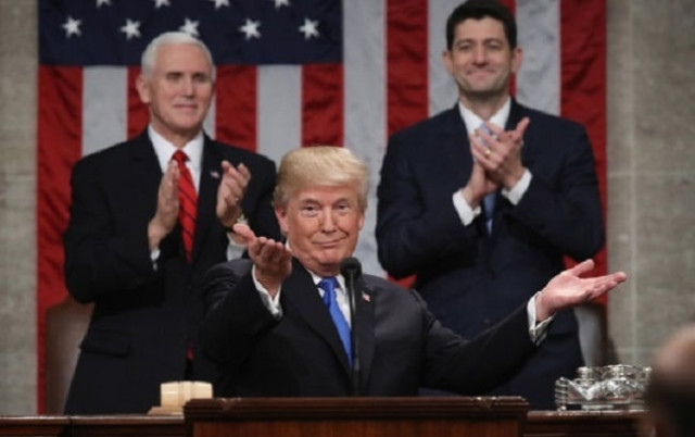 u s president donald trump delivers his first state of the union address to a joint session of congress inside the house chamber on capitol hill in washington u s january 30 2018 reuters u s president donald trump delivers his first state of the union address to a joint session of congress inside the house chamber on capitol hill in washington u s january 30 2018 reuters