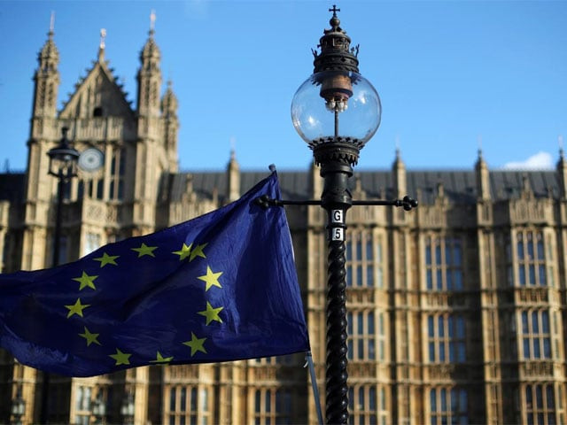 a european union flag flies from a lamp post opposite the houses of parliament in london britain photo reuters file a european union flag flies from a lamp post opposite the houses of parliament in london britain photo reuters file