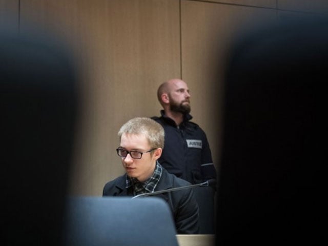 defendant marcel hesse awaits the verdict in his trial at the court in bochum western germany on january 31 2018 photo afp