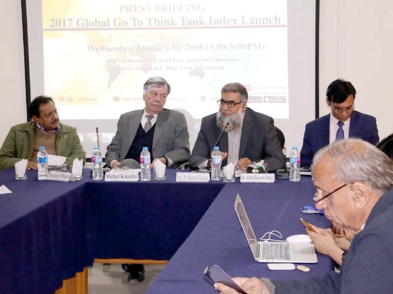 sdpi ranked among top think tanks of the world