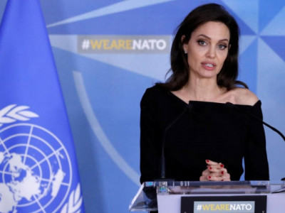 angelina jolie urges nato to tackle sexual violence in war