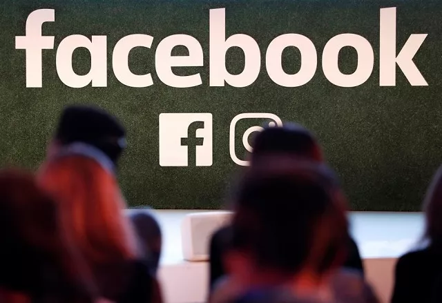 a facebook logo is seen at the facebook gather conference in brussels belgium january 23 2018 photo reuters a facebook logo is seen at the facebook gather conference in brussels belgium january 23 2018 photo reuters