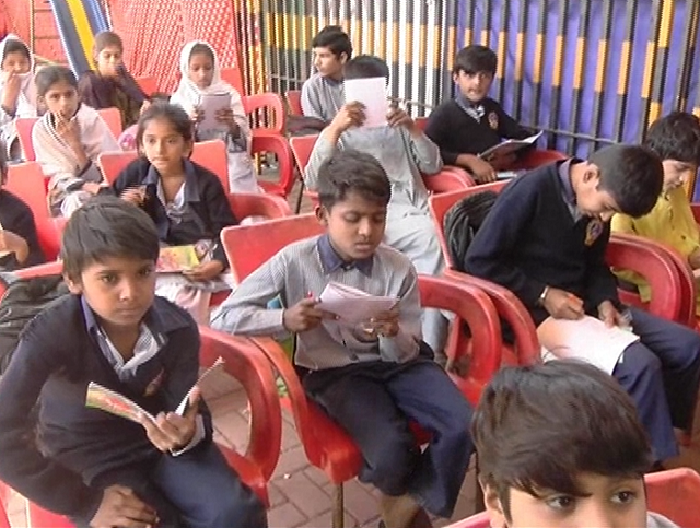 charity run institution provides uniform books food and rs50 a day to street children attending the school express screengrab
