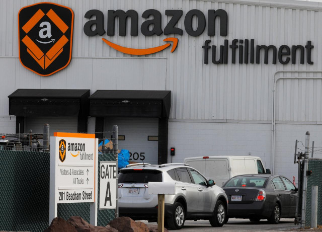 signs mark the amazon fulfillment facility in everett massachusetts us february 1 2018 photo reuters signs mark the amazon fulfillment facility in everett massachusetts us february 1 2018 photo reuters