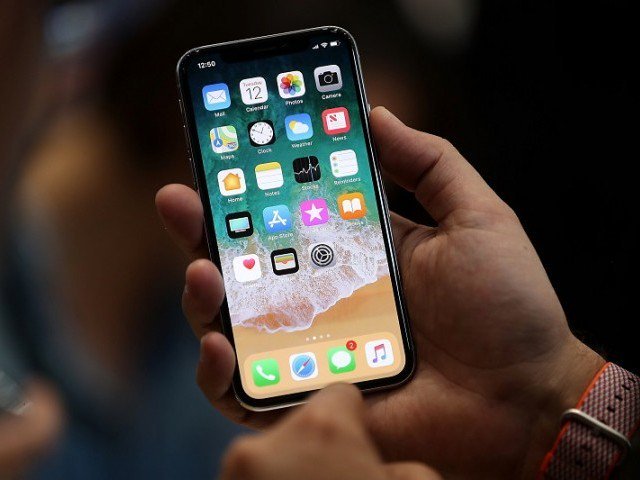 iphone x is displayed during an apple special event at the steve jobs theatre on the apple park campus on september 12 2017 in cupertino california photo afp