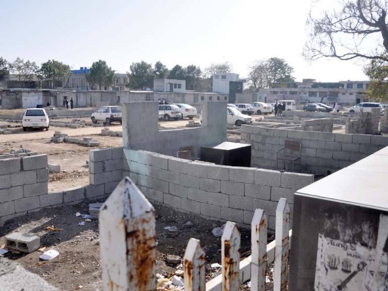 view of encroachment by lawyers on f 8 ground photo zafar aslam