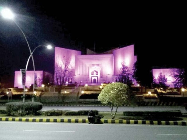 pink lights on supreme court building on the eve of world cancer day photo mudassar raja pink lights on supreme court building on the eve of world cancer day photo mudassar raja