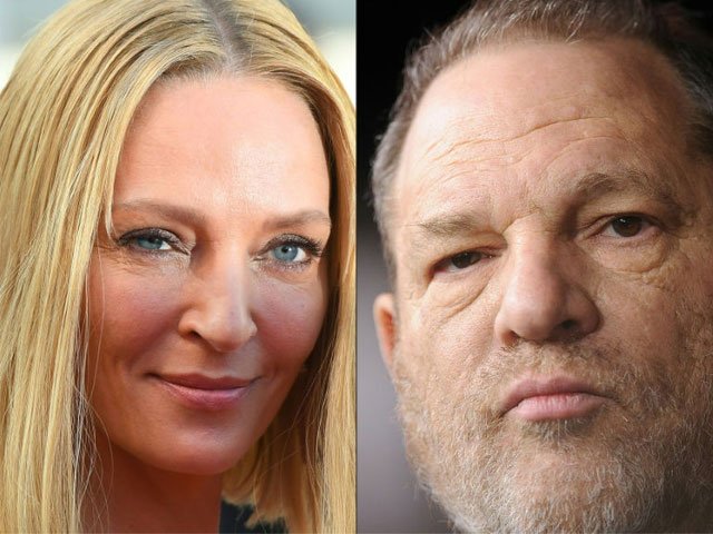 uma thurman told the new york times that disgraced movie mogul harvey weinstein attacked her in london following the release of quot pulp fiction quot photo afp