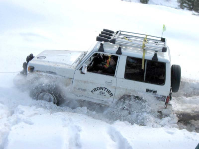 snow jeep race held to promote winter tourism