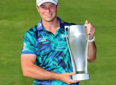 hovland wins bmw championship