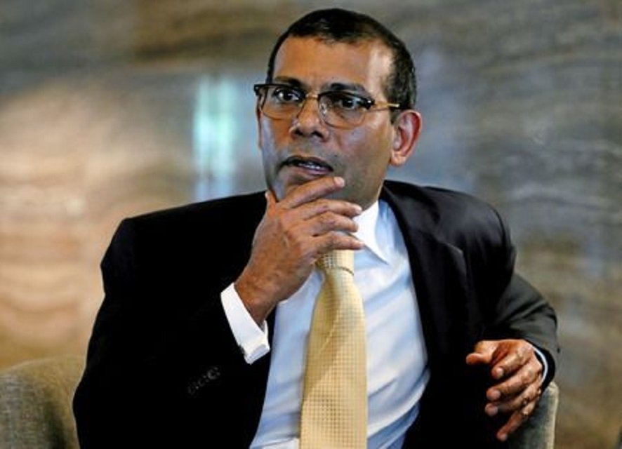 maldives former president mohamed nasheed speaks during an interview with reuters in colombo sri lanka march 29 2017 photo reuters