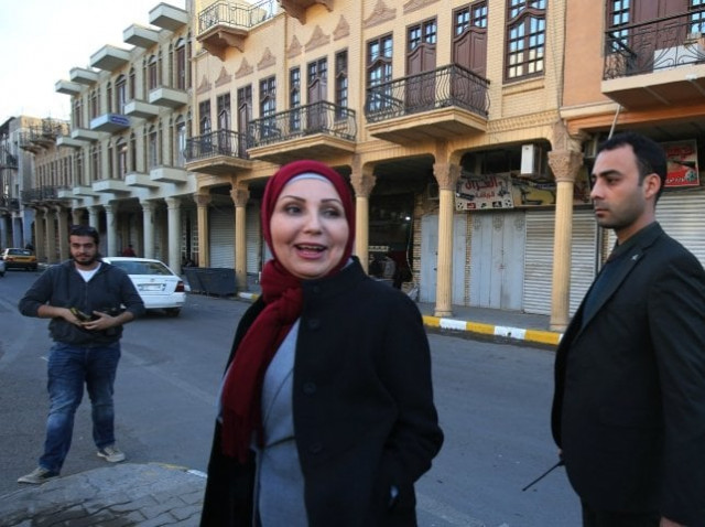 baghdad mayor thikra alwash 60 year old civil engineer and only woman mayor of a middle east capital speaks to civilians during a tour at al rashid street in the iraqi capital on january 29 2018 thikra wants to revive her war torn city fix its decrepit infrastructure and twin it with paris another female led metropolis photo afp baghdad mayor thikra alwash 60 year old civil engineer and only woman mayor of a middle east capital speaks to civilians during a tour at al rashid street in the iraqi capital on january 29 2018 thikra wants to revive her war torn city fix its decrepit infrastructure and twin it with paris another female led metropolis photo afp