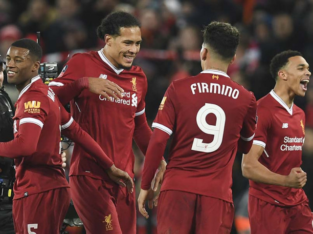 liverpool have won once with van dijk in the team with the dutchman scoring the winner in that fa cup game against everton photo afp liverpool have won once with van dijk in the team with the dutchman scoring the winner in that fa cup game against everton photo afp