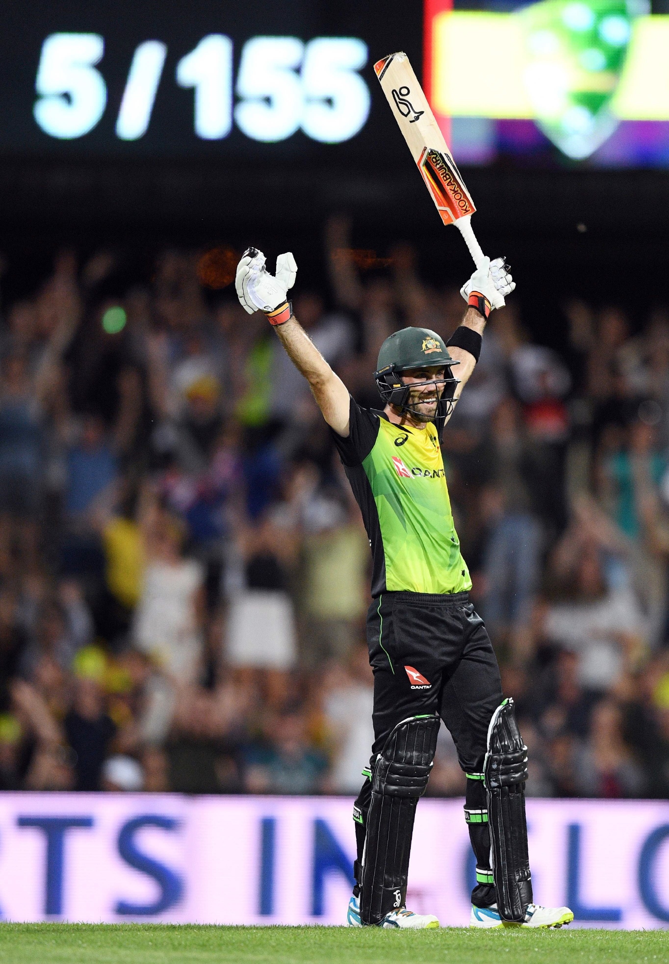 maxwell was both the standout bowler and the standout batsman as he almost single handedly took the game away from england in both innings photo afp