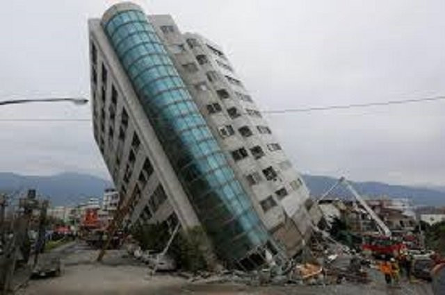 a damaged residential building is seen after an earthquake hit hualien taiwan february 7 2018 photo reuters