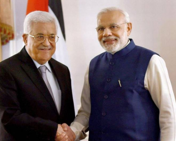 prime minister narendra modi with palestine president mahmoud abbas in new york photo file photo prime minister narendra modi with palestine president mahmoud abbas in new york photo file photo