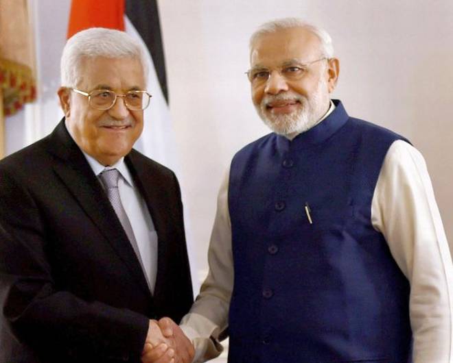 prime minister narendra modi with palestine president mahmoud abbas in new york photo file photo