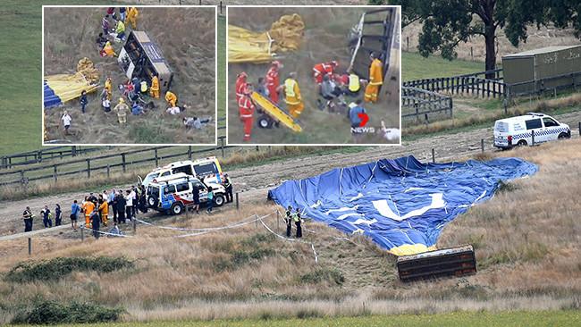 hot air balloon crash in yarra valley photo courtesy the west austrailian