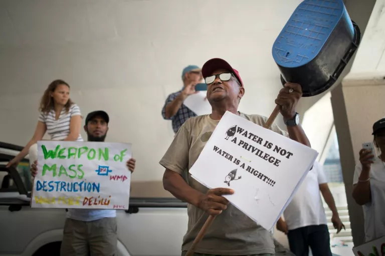 most cape town residents will be forced to queue at communal taps at 200 water points to collect a daily ration of 25 litres photo afp most cape town residents will be forced to queue at communal taps at 200 water points to collect a daily ration of 25 litres photo afp