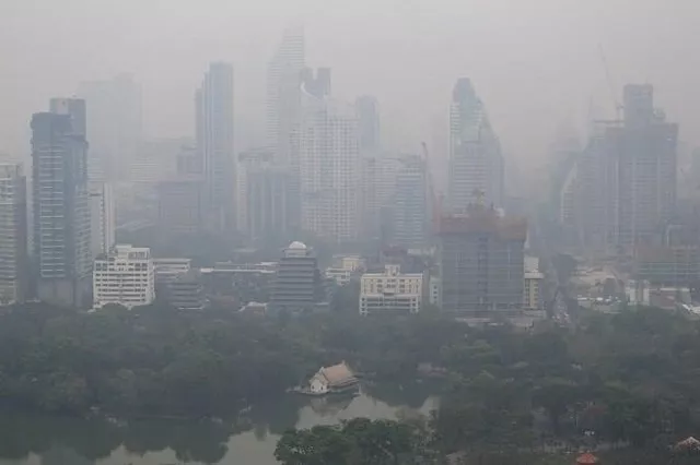 the skyline is seen through morning air pollution in bangkok thailand february 8 2018 photo reuters the skyline is seen through morning air pollution in bangkok thailand february 8 2018 photo reuters