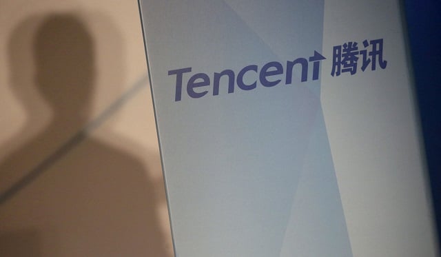 tencent jumped 4 51 per cent to hk 324 6 contributing the most to gains on the hang seng index photo reuters