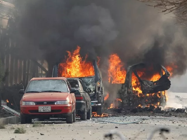 vehicles are seen on fire after a blast in jalalabad afghanistan january 24 2018 photo reuters file vehicles are seen on fire after a blast in jalalabad afghanistan january 24 2018 photo reuters file