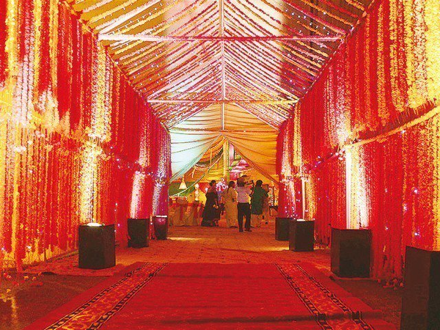 cda presented a set of new rules for regulating wedding halls and marquees before the supreme court on thursday photo file