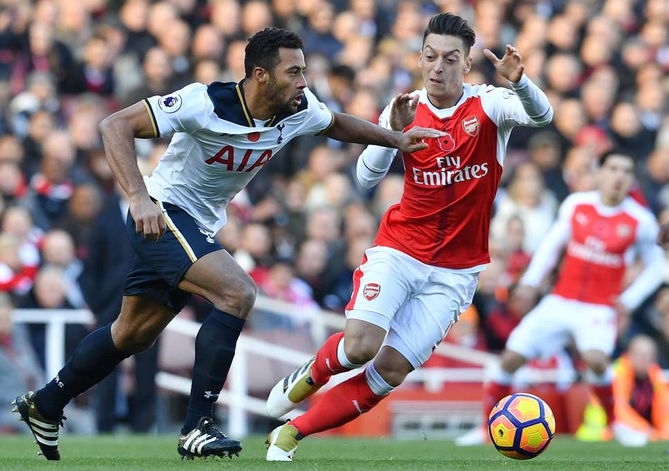 with so much to play for inches are neither given nor asked for in a north london derby photo afp