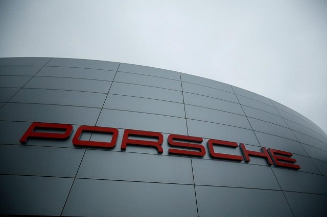 a porsche logo is seen at a customers center next to the the porsche factory in stuttgart zuffenhausen germany january 26 2018 photo reuters