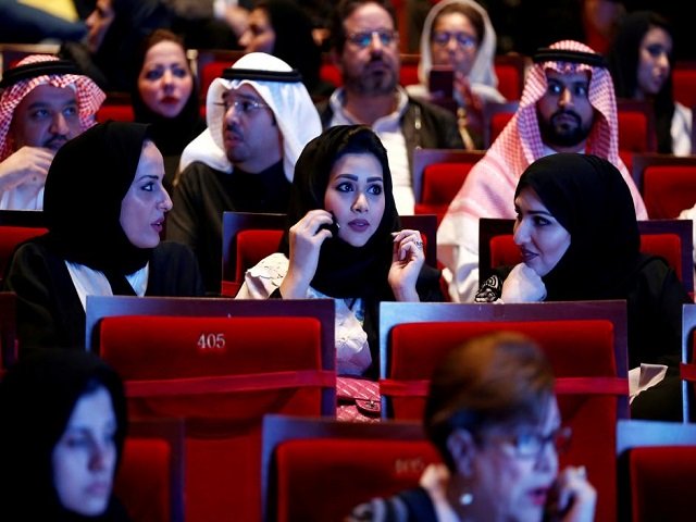 saudis watch composer yanni perform at princess nourah bint abdulrahman university in riyadh saudi arabia december 3 2017 photo reuters