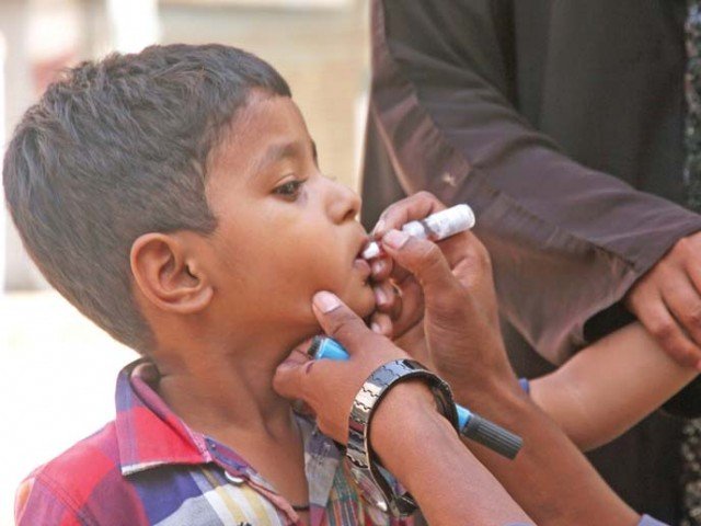 7 48 988 children below under the age of five years are expected to be administered with anti polio drops photo express file