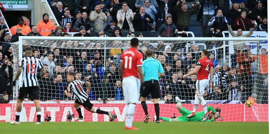 putting everything on the line jose mourinho believes newcastle s 1 0 win over united was possible because the home side s players fought like animals photo afp