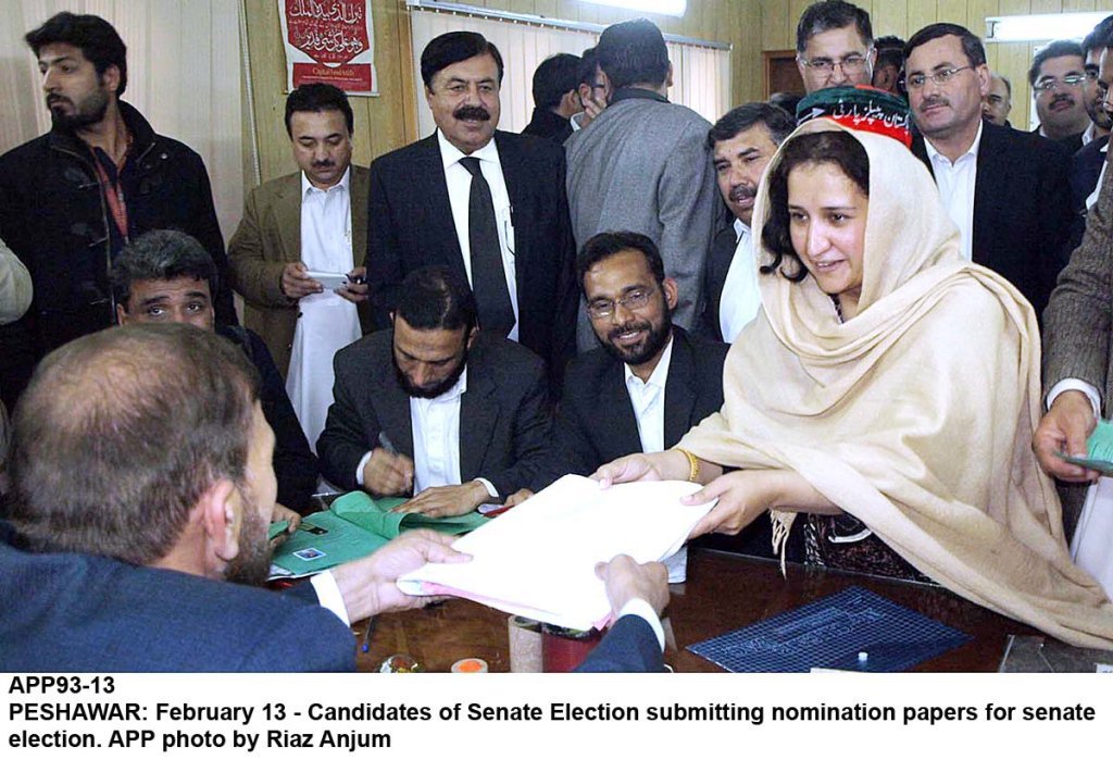 candidates of senate election submitting nomination papers for election photo app