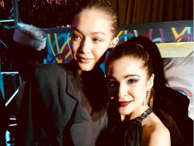 ayesha omar rubs shoulders with gigi hadid at new york fashion week ayesha omar rubs shoulders with gigi hadid at new york fashion week