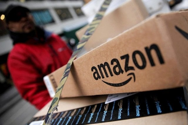 amazon boxes are seen stacked for delivery in manhattan new york us january 29 2016 photo reuters amazon boxes are seen stacked for delivery in manhattan new york us january 29 2016 photo reuters