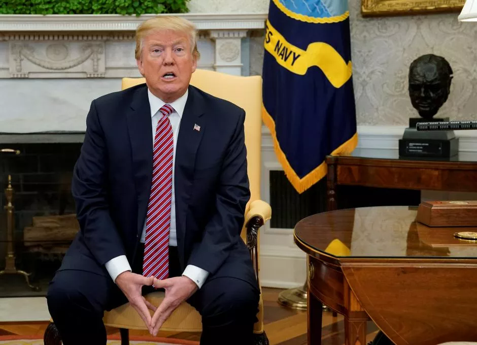 us president donald trump speaks to reporters in the oval office at the white house in washington photo reuters us president donald trump speaks to reporters in the oval office at the white house in washington photo reuters