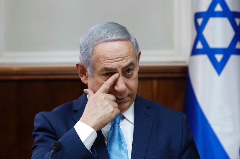 israeli prime minister benjamin netanyahu attends a cabinet meeting in jerusalem photo afp