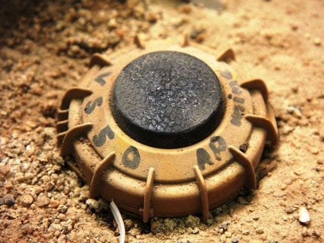 a file photo of a land mine photo file